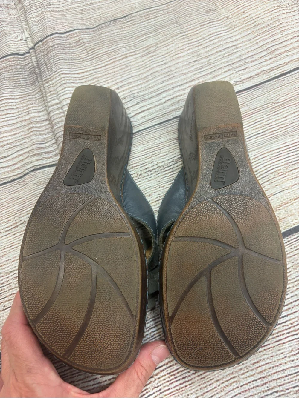 😍 Women's Born Floral Wedge Sandals - Gray blue